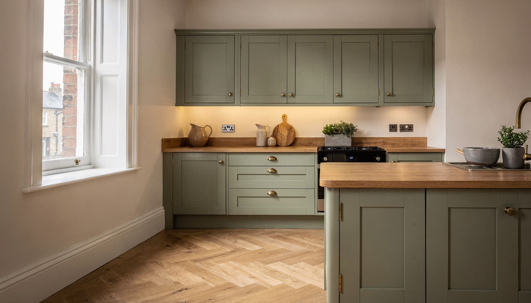 A freshly renovated kitchen in a Newcastle home